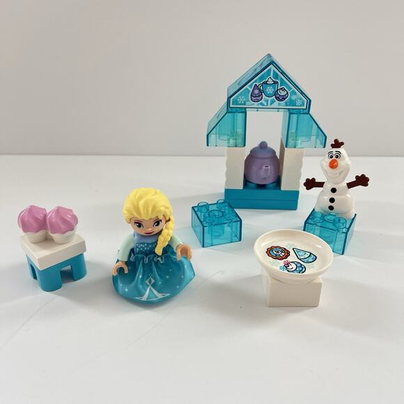 Lego Duplo Frozen Disney 10920 Elsa and Olaf's Tea Party Complete W/ Box & Book - Picture 3 of 12